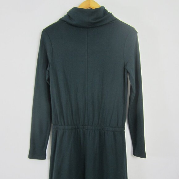 New Lou & Grey LOFT Womens S Dark Green Cowl Neck Soft Jersey Knit Drawstring - Picture 8 of 13